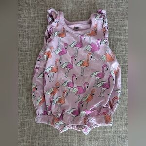 Tea Collection Flamingo Romper 0-3 monts